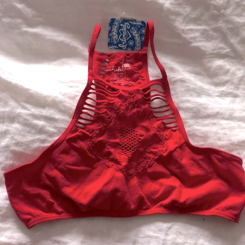 Bralette - Free People S/XS red brand new
